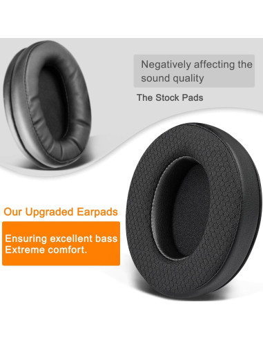 Almohadillas de Tela SOULWIT para Auriculares HyperX Cloud - Negro