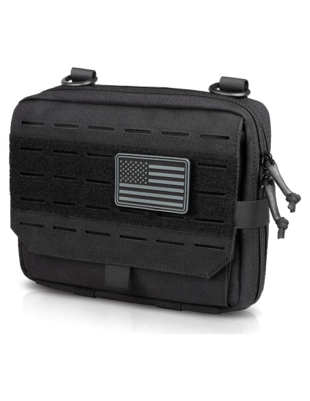 Bolsa Administrativa Táctica WYNEX Nylon 1000D Negro EDC