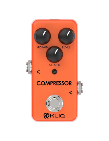 Pedal de Efecto Compresor KLIQ Tiny-Compressor Naranja