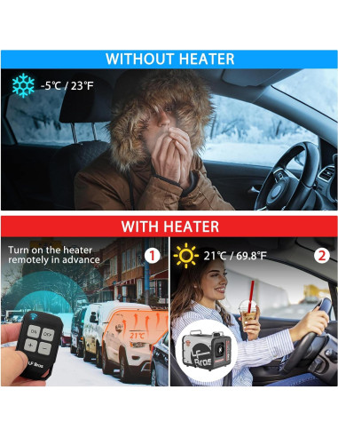 Calentador Diésel LF Bros N2 5kW 110V/12V/24V Control Remoto