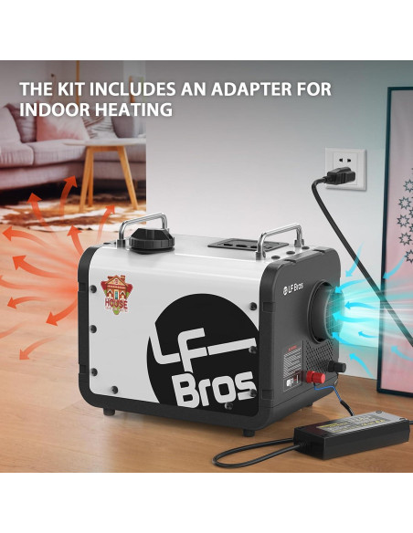 Calentador Diésel LF Bros N2 5kW 110V/12V/24V Control Remoto