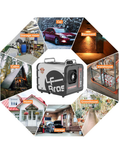 Calentador Diésel LF Bros N2 5kW 110V/12V/24V Control Remoto