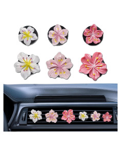 Clips de Ambientador para Aire de Coche NIIIYTYB - Set 6 Pcs Hibisco