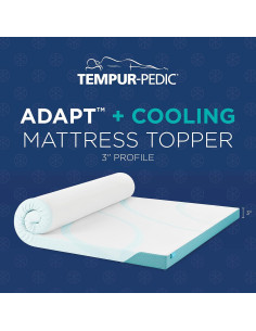 Colchón Topper Tempur-Pedic Doble 3" Enfriamiento Espuma 2