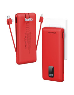 Cargador portátil Charmast 10000mAh con cables y enchufe USB-C