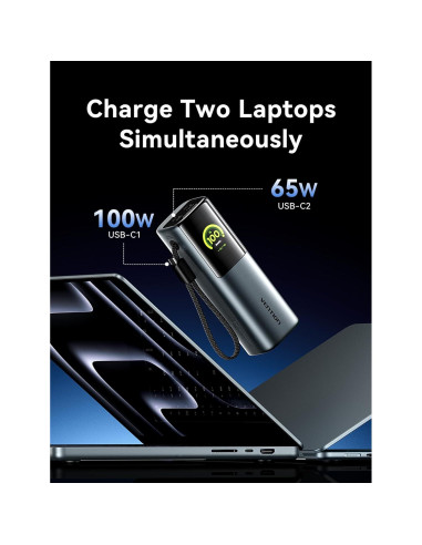 Banco de Energía Portátil VENTION 20000mAh 165W Carga Rápida