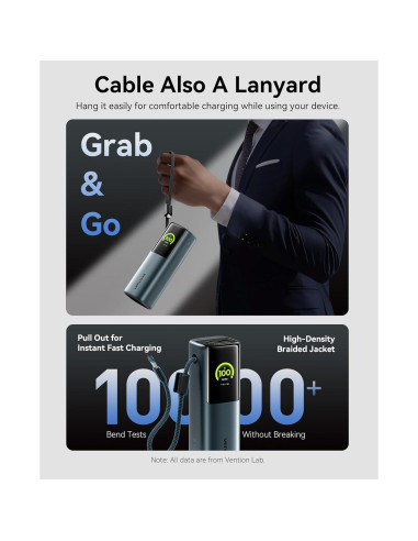 Banco de Energía Portátil VENTION 20000mAh 165W Carga Rápida