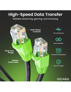 Cable Ethernet GEARit Cat6 10Gbps 3.1m Exterior Negro 2