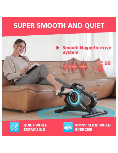 Bicicleta de Ejercicio Mini YOSUDA Bajo Escritorio 8 Niveles