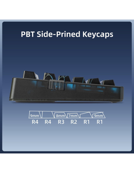 Teclado Mecánico Inalámbrico ZORNHER ZH980 con RGB y Numérico