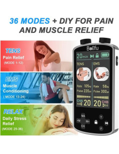 Unidad de Estimulacion Muscular TENS EMS Belifu 4 en 1 36 Modos 2