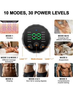 Estimulador Muscular Electrónico GLLAPITK Abdominal Portátil 2
