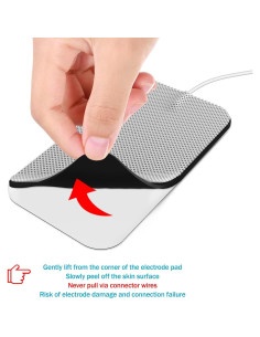 PADS Electrodos Reutilizables KRL.CARE 20 Pcs 5.08x10.16 cm 2