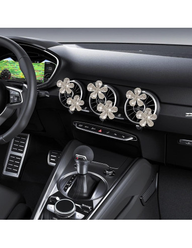 Clip de Ventilación para Coche Galyacht con Rhinestones Rosa