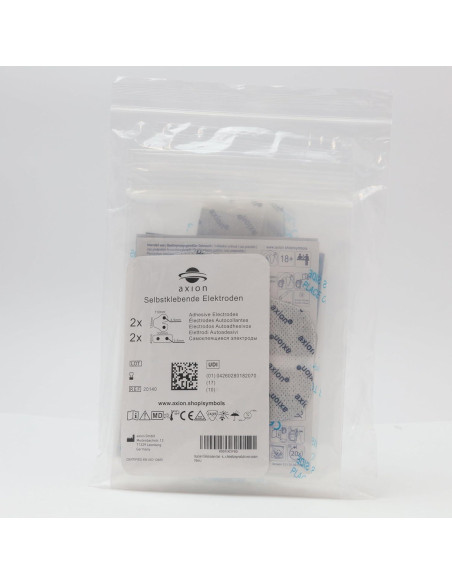 Electrodos TENS Axion - Juego de 4 Reutilizables 5x5cm