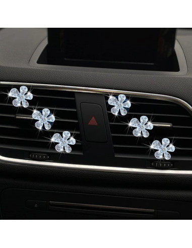 Clip de Ventilación para Coche Galyacht con Rhinestones Rosa