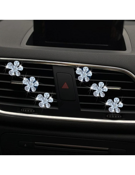 Clip de Ventilación para Coche Galyacht con Rhinestones Rosa