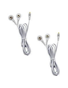 Cables de Conducción TENS VOVOU 2.35mm a 3.5mm - 2 Paquetes