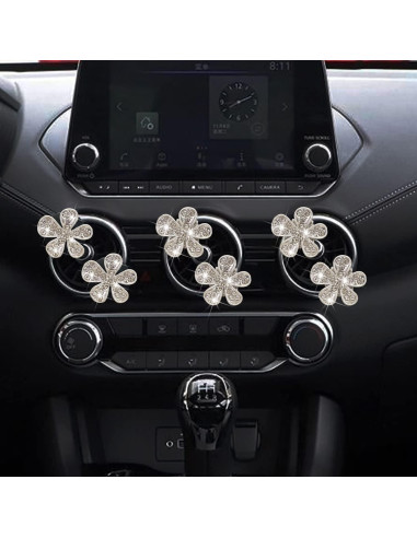 Clip de Ventilación para Coche Galyacht con Rhinestones Rosa