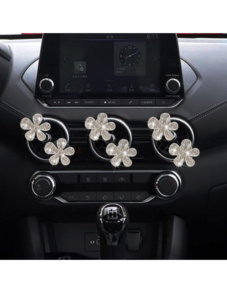 Clip de Ventilación para Coche Galyacht con Rhinestones Rosa