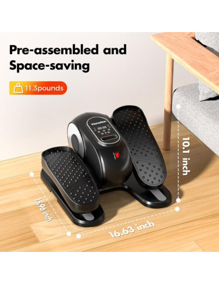 Máquina Elíptica de Escritorio Viamotion, Ejercitador Silencioso 12 Velocidades