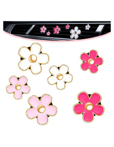 Clips de Ventilación OBTANIM 6 Piezas Flor Colorida para Auto