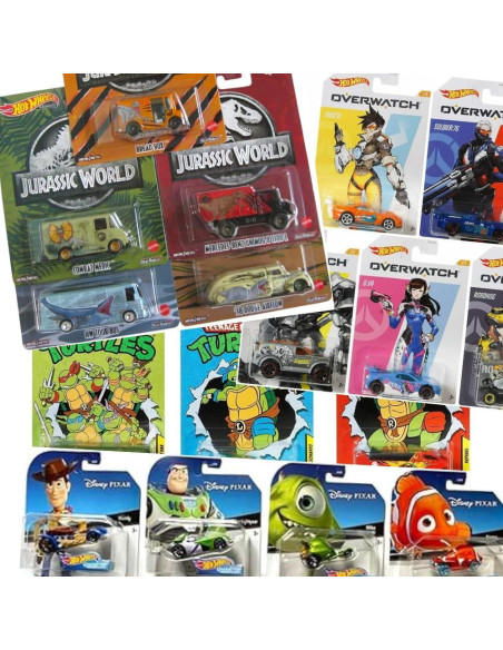Paquete de 10 Vehículos Hot Wheels Mattel - Escala 1:64 Paquete de 10 Vehículos Hot Wheels Mattel - Escala 1:64