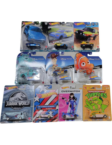 Paquete de 10 Vehículos Hot Wheels Mattel - Escala 1:64