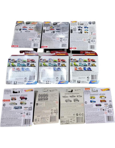 Paquete de 10 Vehículos Hot Wheels Mattel - Escala 1:64