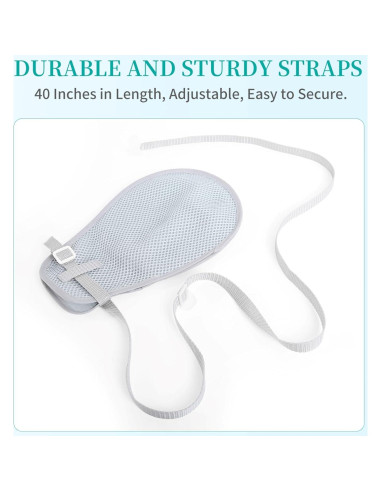 Guantes de Restricción Médica Lefeke - 2 Piezas, Gris