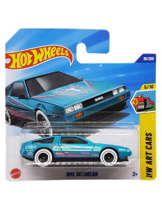 Hot Wheels DMC Delorean HW Art Cars 1:64 Turquesa Metálico