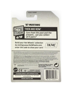 Hot Wheels 2018 Exclusivo Walmart '67 Mustang Zamac 4/10 2