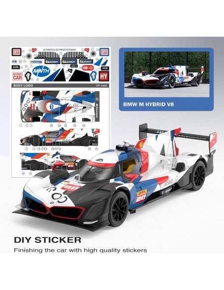 Coche RC BMW M Hybrid V8 1:14 Control Remoto Luces y Puertas