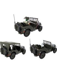 Conjunto de 3 Coches Miniatura OPO 10 Escala 1/43 Jeep Willys 2
