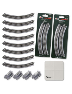 Juego de Pista Curva KATO 20-100 R249-45 Escala N 8 piezas
