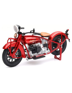 Motocicleta de Fundición Nuevo Ray 1930 Indio 1/12 Rojo