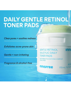 Almohadillas de Tónico Suave Innisfree con Retinol y Salicílico 2