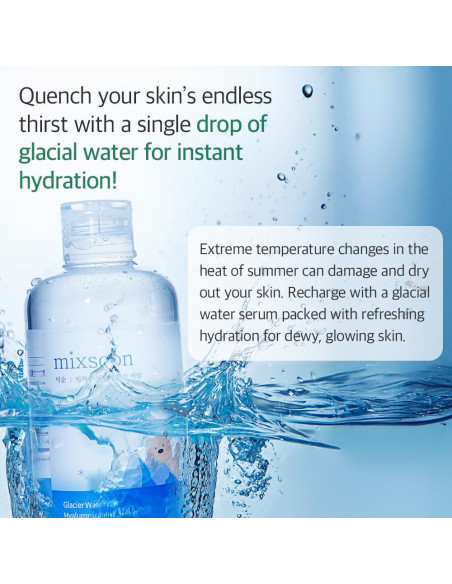 Set Dúo Piel de Vidrio Mixsoon - Esencia Frijol 50ml + Suero Ácido Hialurónico 100ml