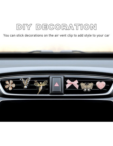 30 Clips de Metal para Ventilación de Aire de Coche Ohleats