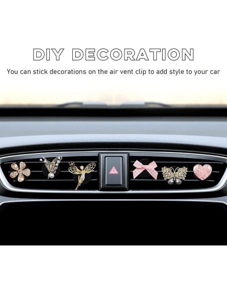 30 Clips de Metal para Ventilación de Aire de Coche Ohleats