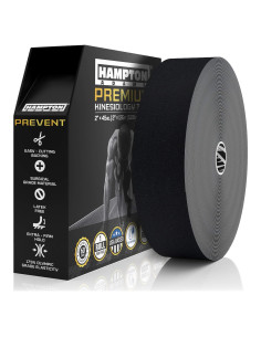 Cinta de Kinesiología Hampton Adams 135 pies Negra Hipoalergénica