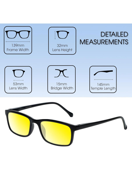 Gafas de Terapia de Color Medspex M Readers 105 Unisex 0.5x Gafas de Terapia de Color Medspex M Readers 105 Unisex 0.5x