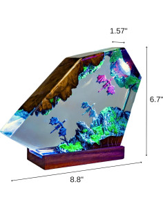 Lámpara de Resina Dragón LIGH9LAMP 16 Colores LED USB 2