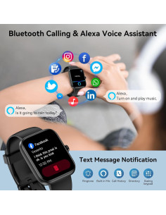 Reloj Inteligente Mikego IDW25 con Alexa, Pantalla 1.83" HD 2