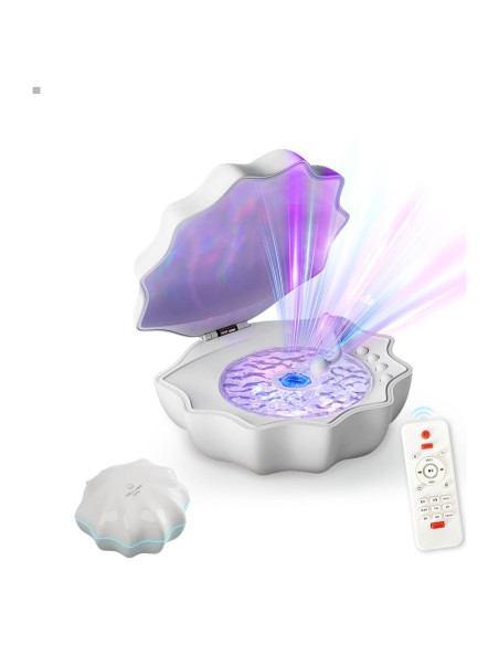Proyector de Luz Oceánica Glacier Gift con Altavoz Bluetooth 10W