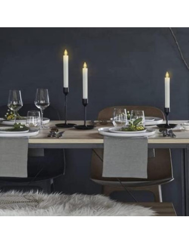 Velas LED de Candelabro Sin Llama Jingtech 18 cm con Control Remoto