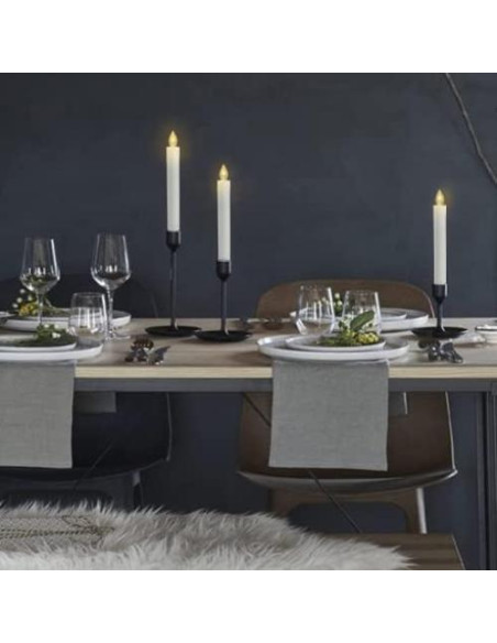 Velas LED de Candelabro Sin Llama Jingtech 18 cm con Control Remoto