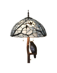 Lámpara de Pie BIEYE Cuervo en Rama 165 cm Vidrio Tiffany