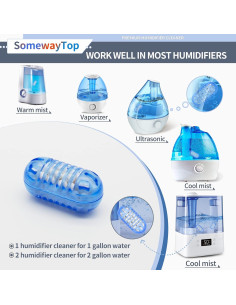 20 Piezas Limpiador de Humidificador SOMEWAYTOP 1 Galón 2
