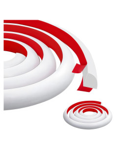 Moldura Cuarterona Flexible Yuxitia 1000 cm Autoadhesiva Blanca